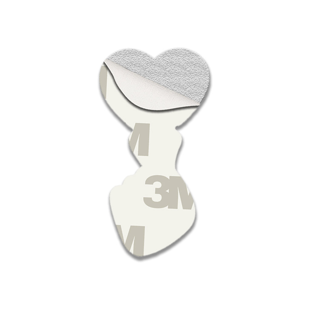 Kuwait Finger Heart Metal Phone Sticker with 3M Sticky Backing - StickyPins