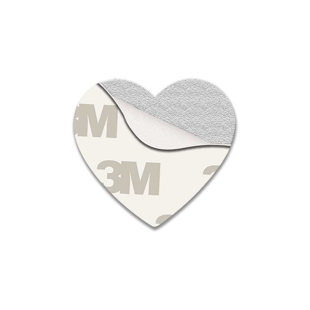 Skeleton Pinkie Swear Heart Metal Phone Sticker with 3M Sticky Backing - StickyPins