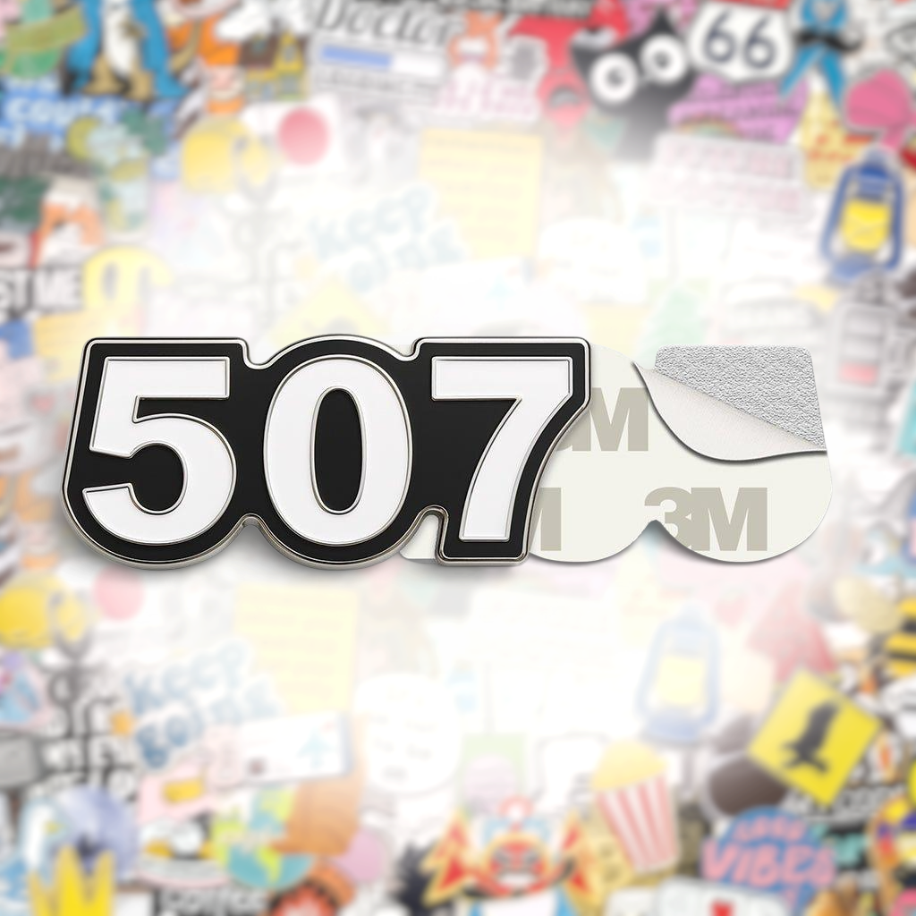 Saudi 507 Metal Phone Sticker Tribal Code With 3M Sticky Backing - StickyPins