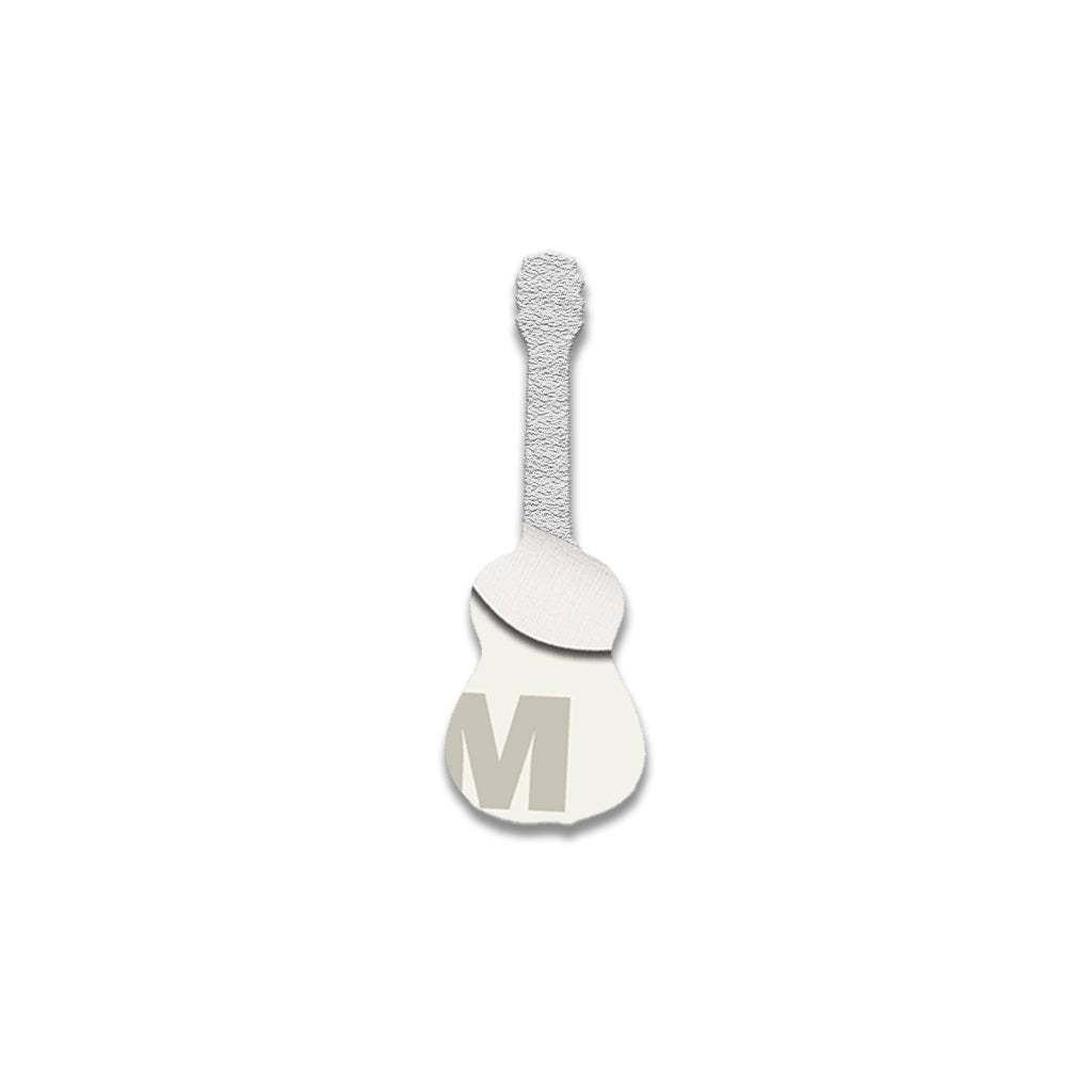 Pink Guitar Metal Phone Sticker with 3M Sticky Backing - StickyPins