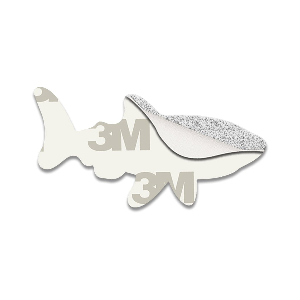 Shark Skeleton Metal Phone Sticker With 3M Sticky Backing - StickyPins