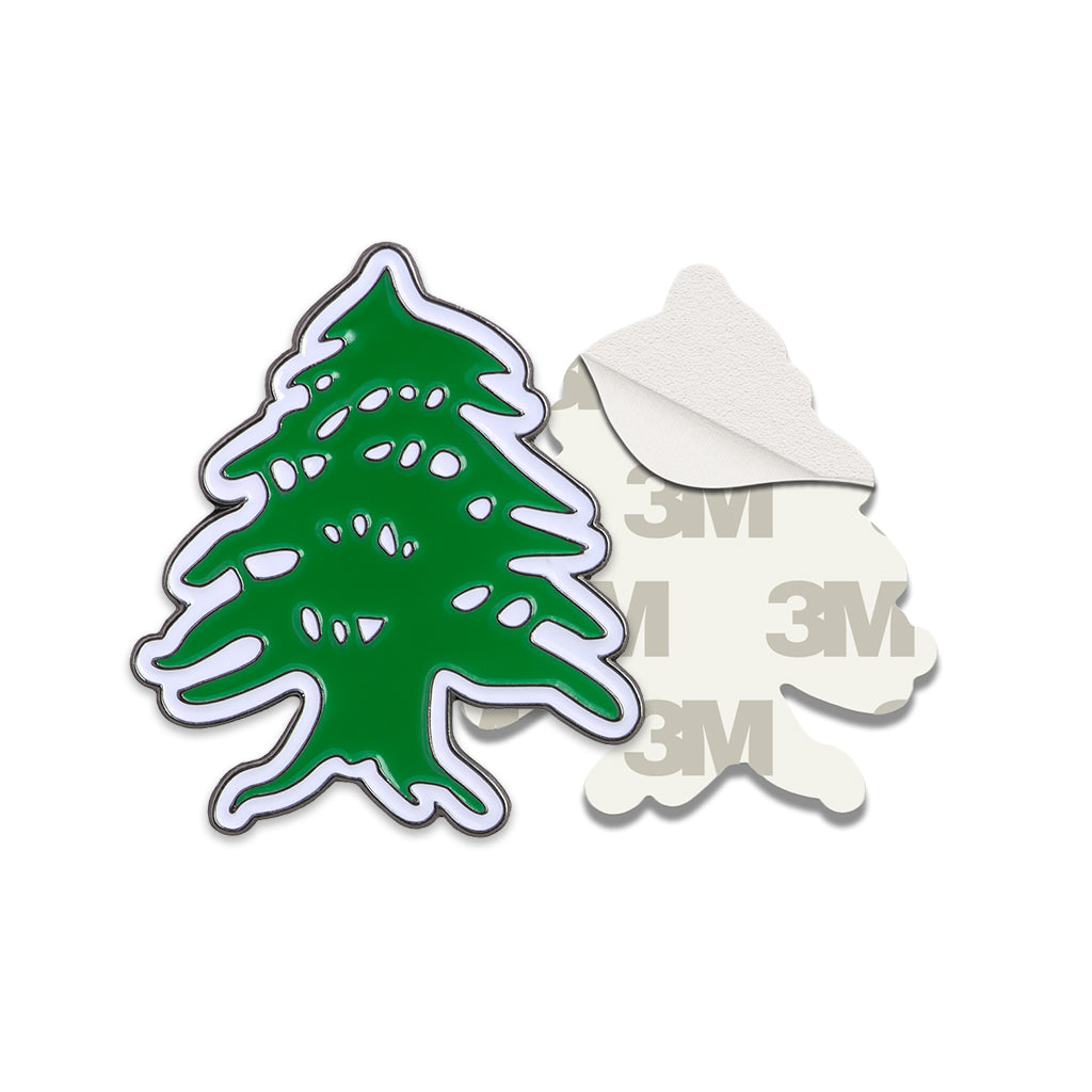 Lebanon Tree Emblem Metal Phone Sticker With 3M Sticky Backing