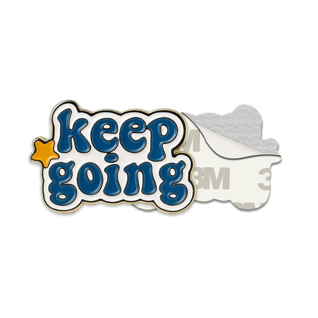 Keep Going Metal Phone Sticker With 3M Sticky Backing - StickyPins