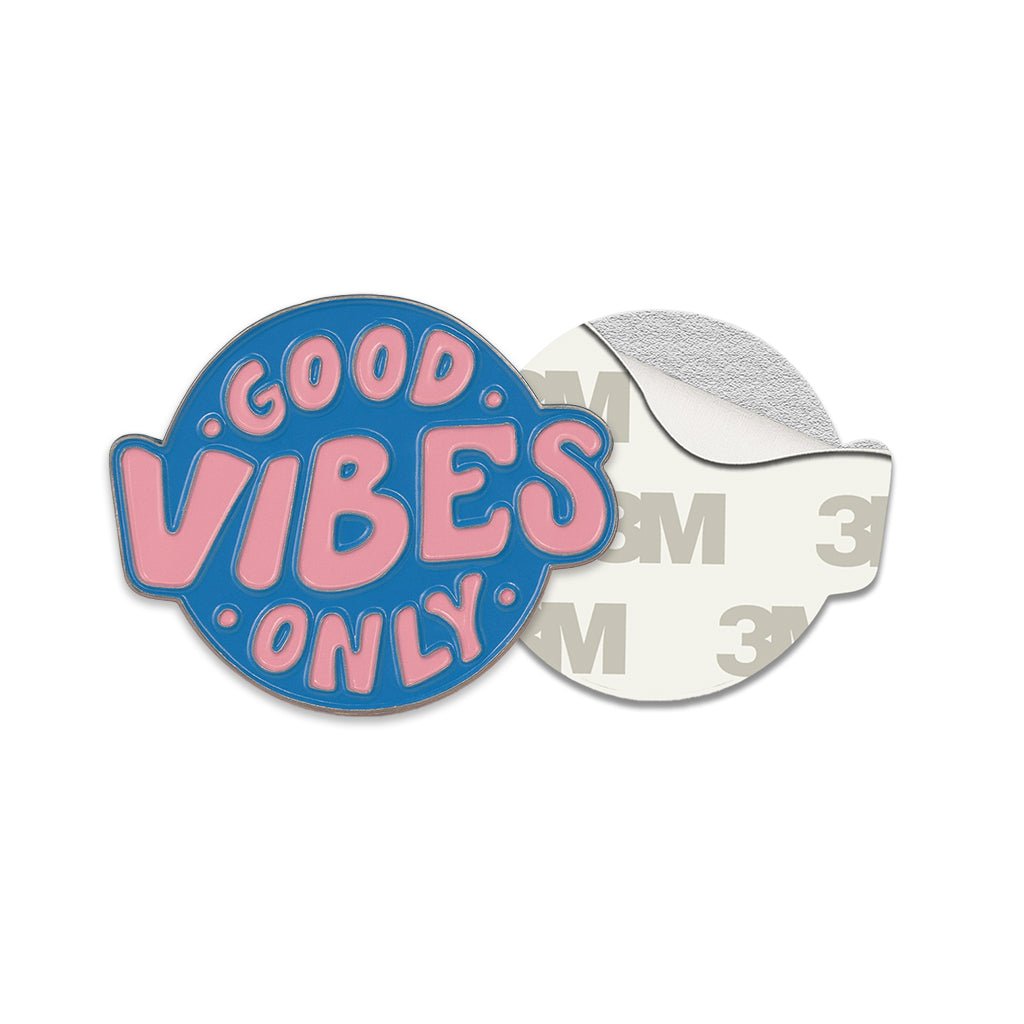 Good Vibes Only Metal Phone Sticker With 3M Sticky Backing - StickyPins