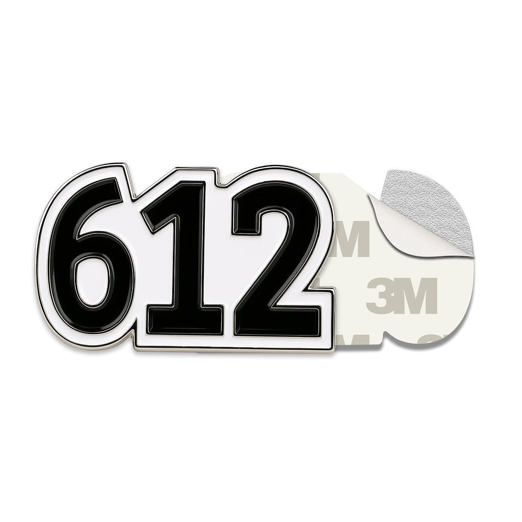 Saudi 612 Metal Phone Sticker Tribal Code With 3M Sticky Backing - StickyPins