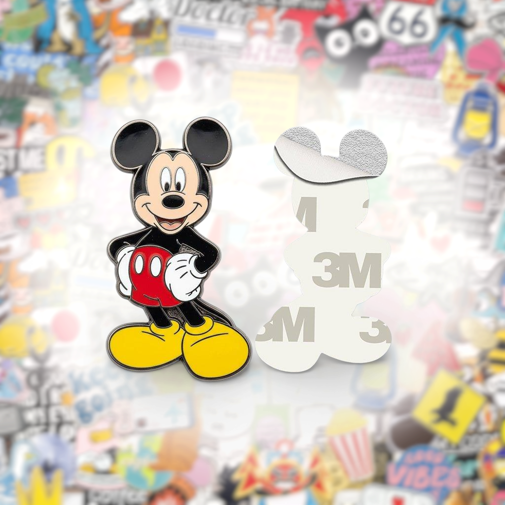 Mickey Mouse Metal Phone Sticker With 3M Sticky Backing - StickyPins