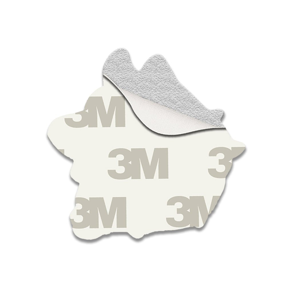 Silver Wolf Enamel Metal Phone Sticker With 3M Sticky Backing - StickyPins