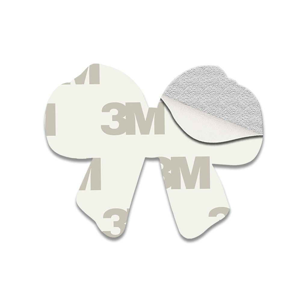 Pink Bow Metal Phone Sticker With 3M Sticky Backing - StickyPins