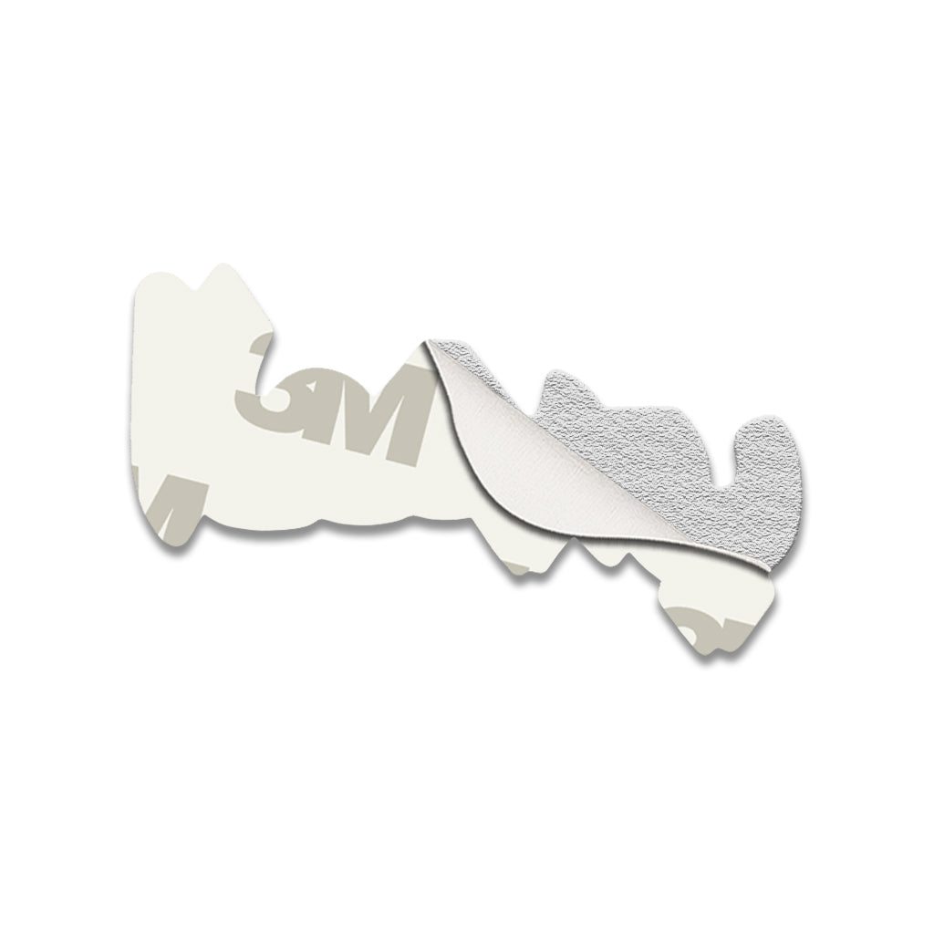 Al-Otaibi Arabic Name Metal Phone Sticker With 3M Sticky Backing