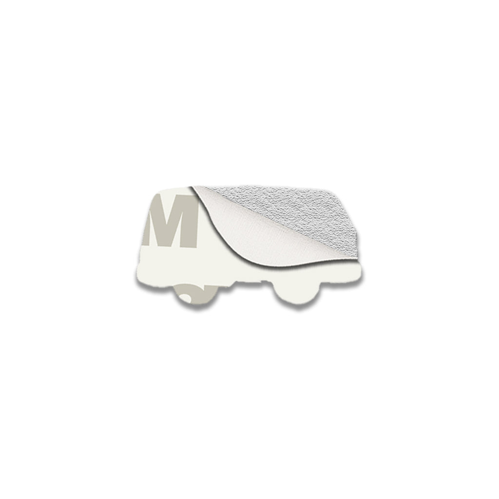 Mini Orange Campervan Metal Phone Sticker with 3M Sticky Backing - StickyPins