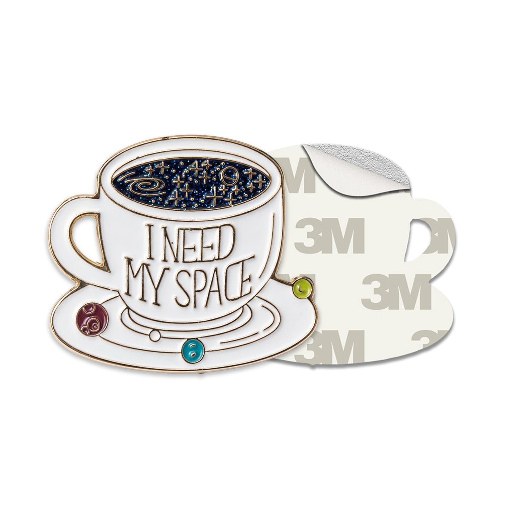 I Need My Space Galaxy Tea Metal Phone Sticker With 3M Sticky Backing - StickyPins