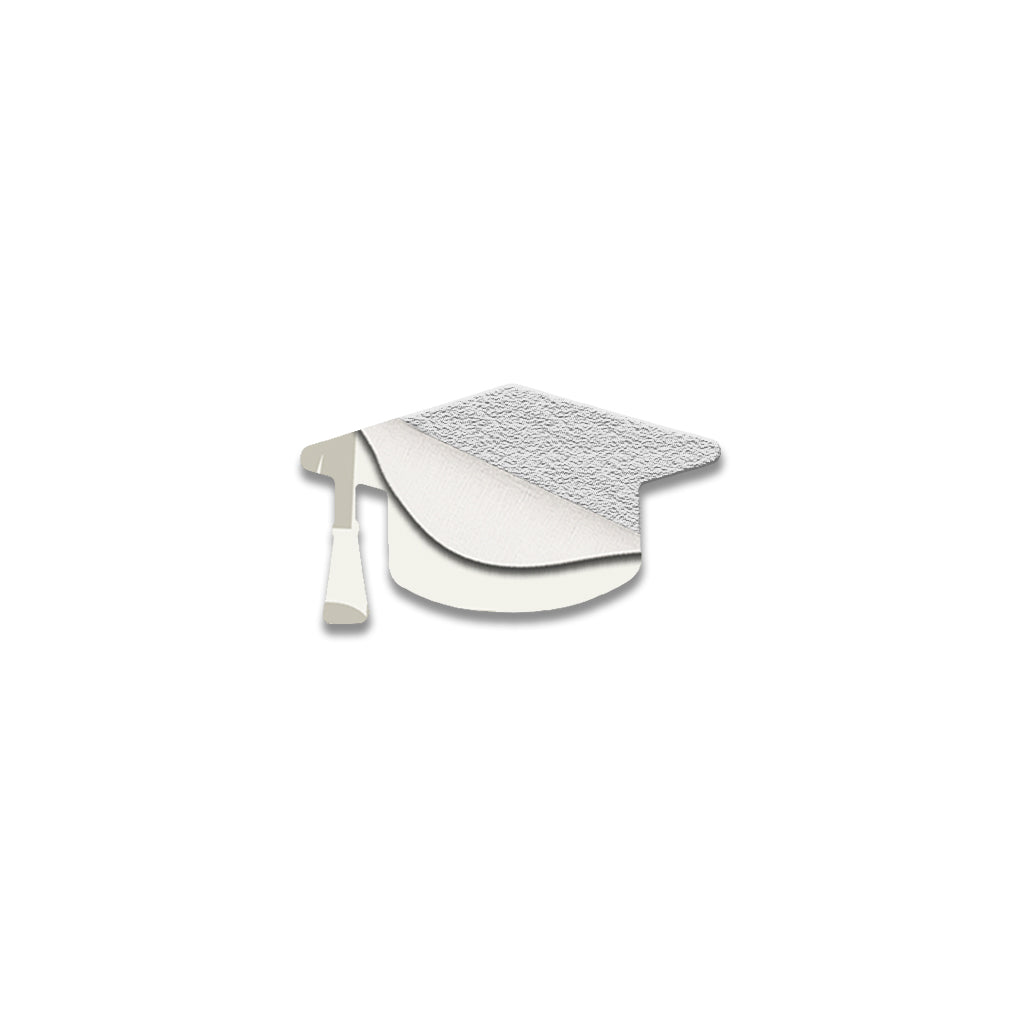 Graduation Cap Metal Phone Sticker with 3M Sticky Backing - StickyPins