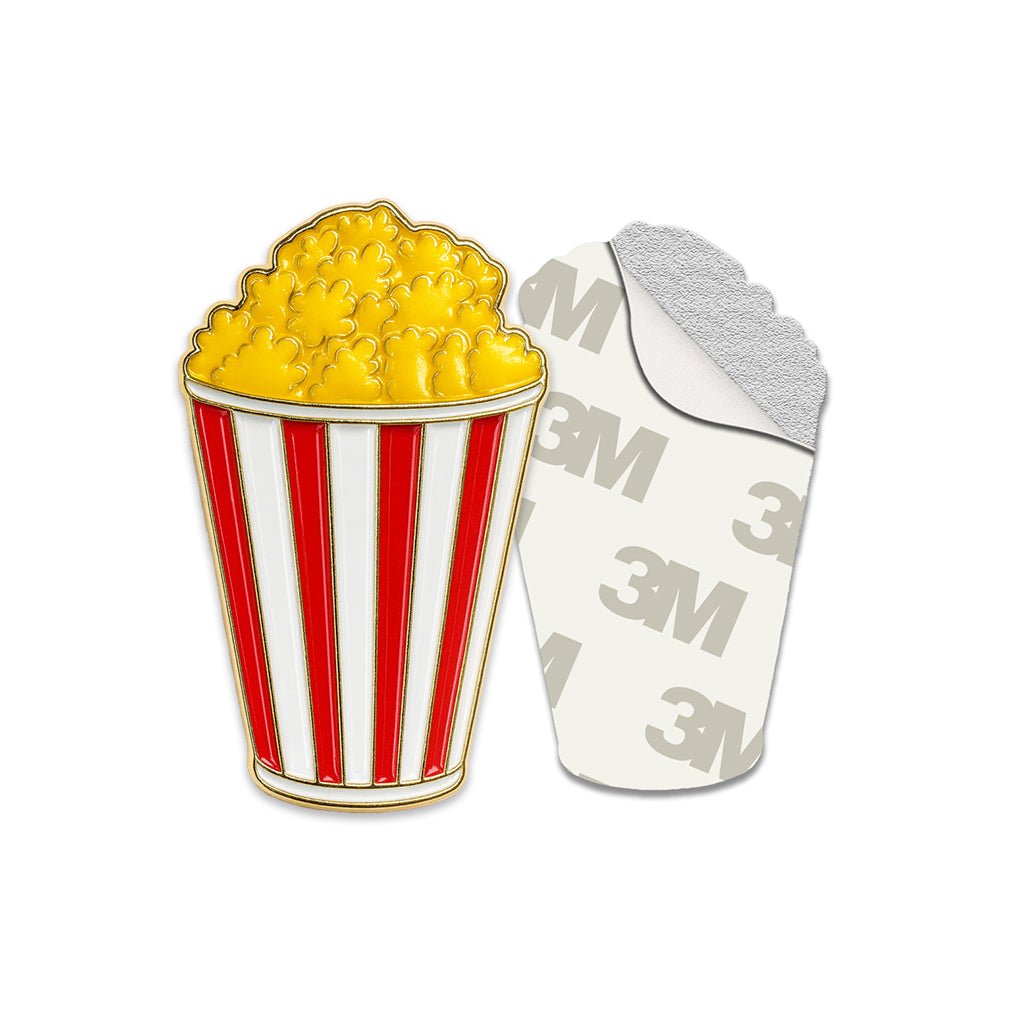 Popcorn Metal Phone Sticker With 3M Sticky Backing - StickyPins