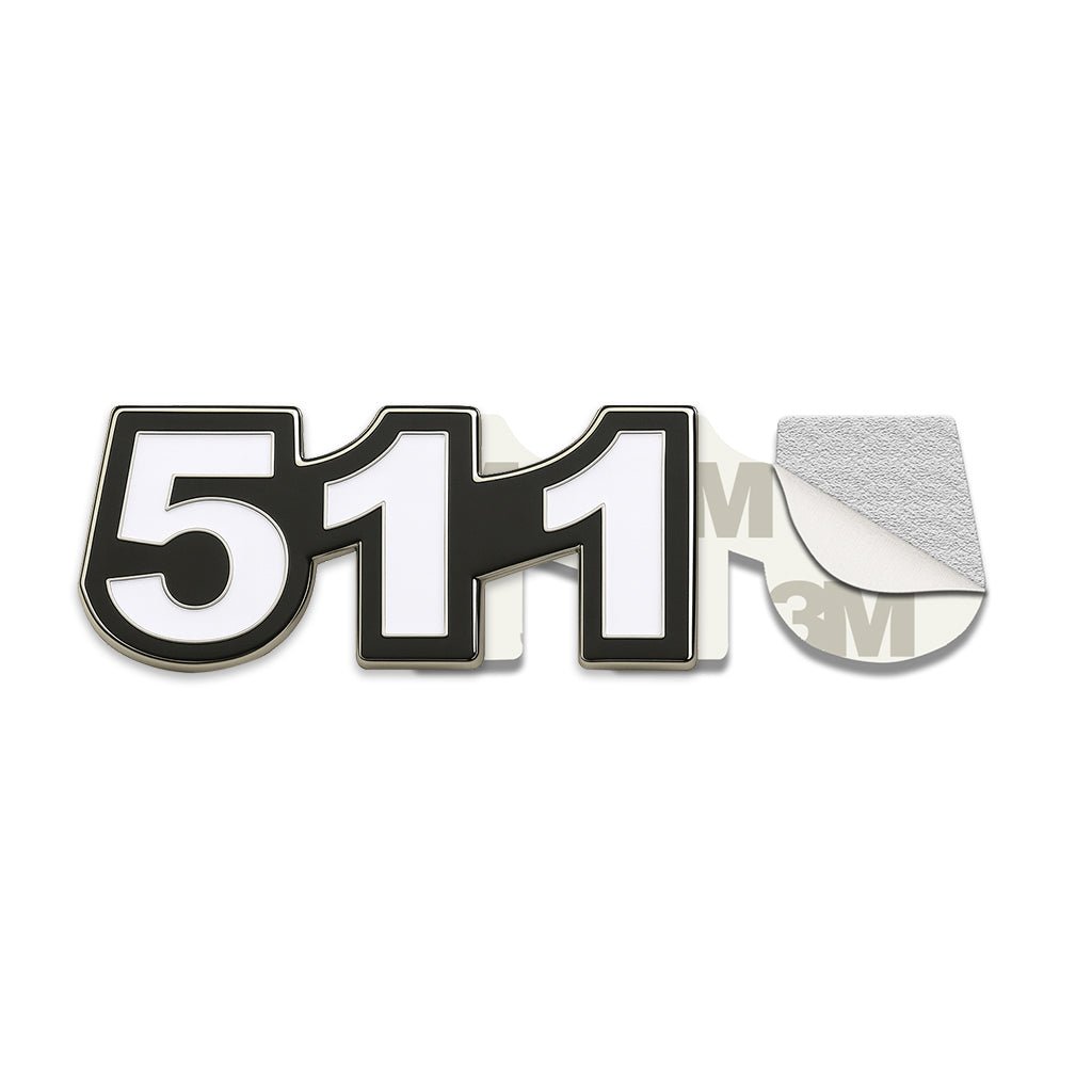 Saudi 511 Metal Phone Sticker Tribal Code With 3M Sticky Backing - StickyPins