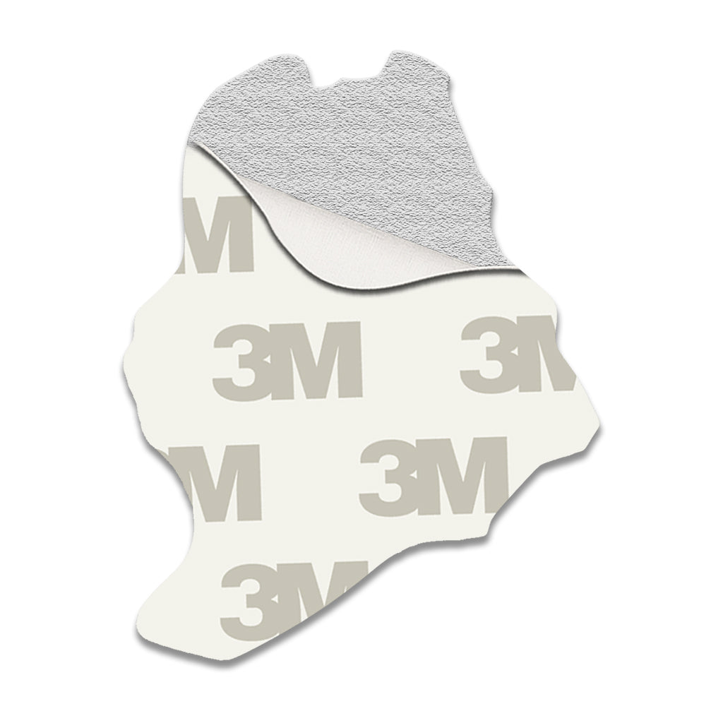 Silver Saudi Arabia Map Metal Phone Sticker With 3M Sticky Backing - StickyPins