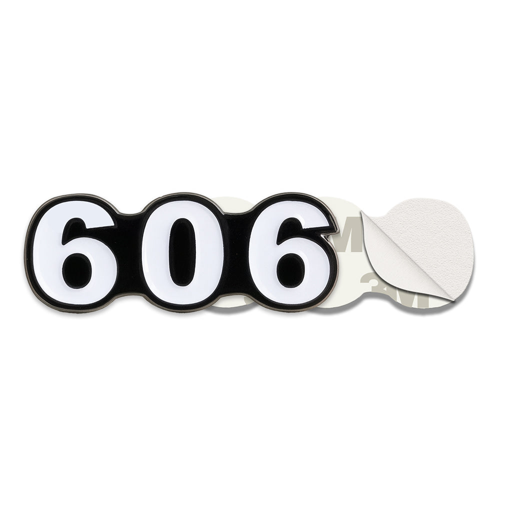 Saudi 606 Metal Phone Sticker Tribal Code With 3M Sticky Backing
