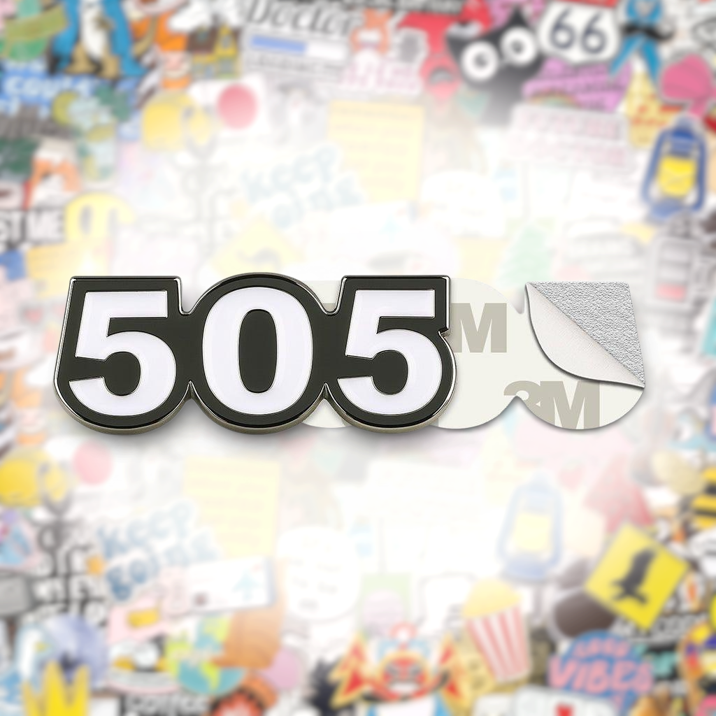 Saudi 505 Metal Phone Sticker Tribal Code With 3M Sticky Backing - StickyPins