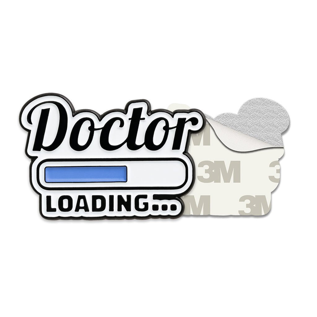 Doctor Loading Metal Phone Sticker With 3M Sticky Backing - StickyPins