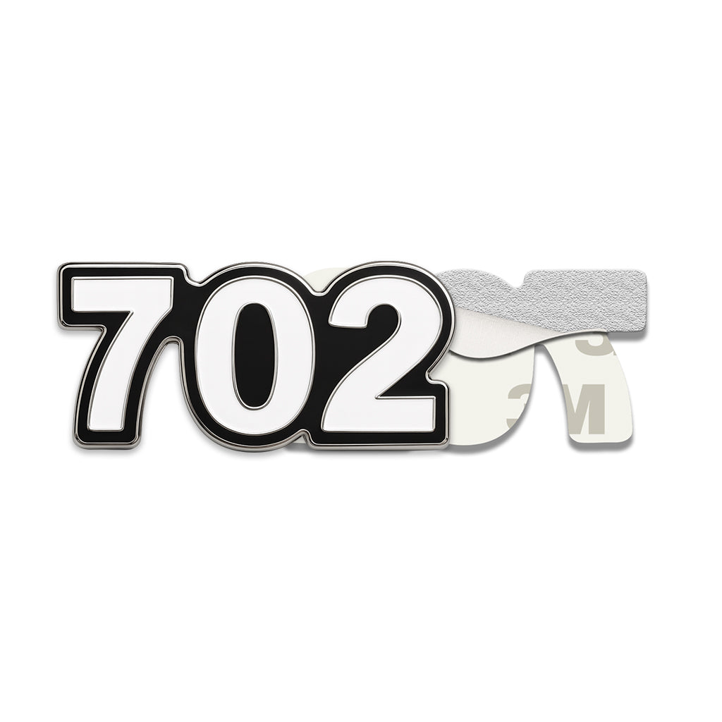 Saudi 702 Metal Phone Sticker Tribal Code With 3M Sticky Backing