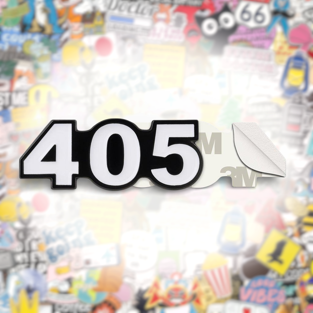 Saudi 405 Metal Phone Sticker Tribal Code With 3M Sticky Backing - StickyPins