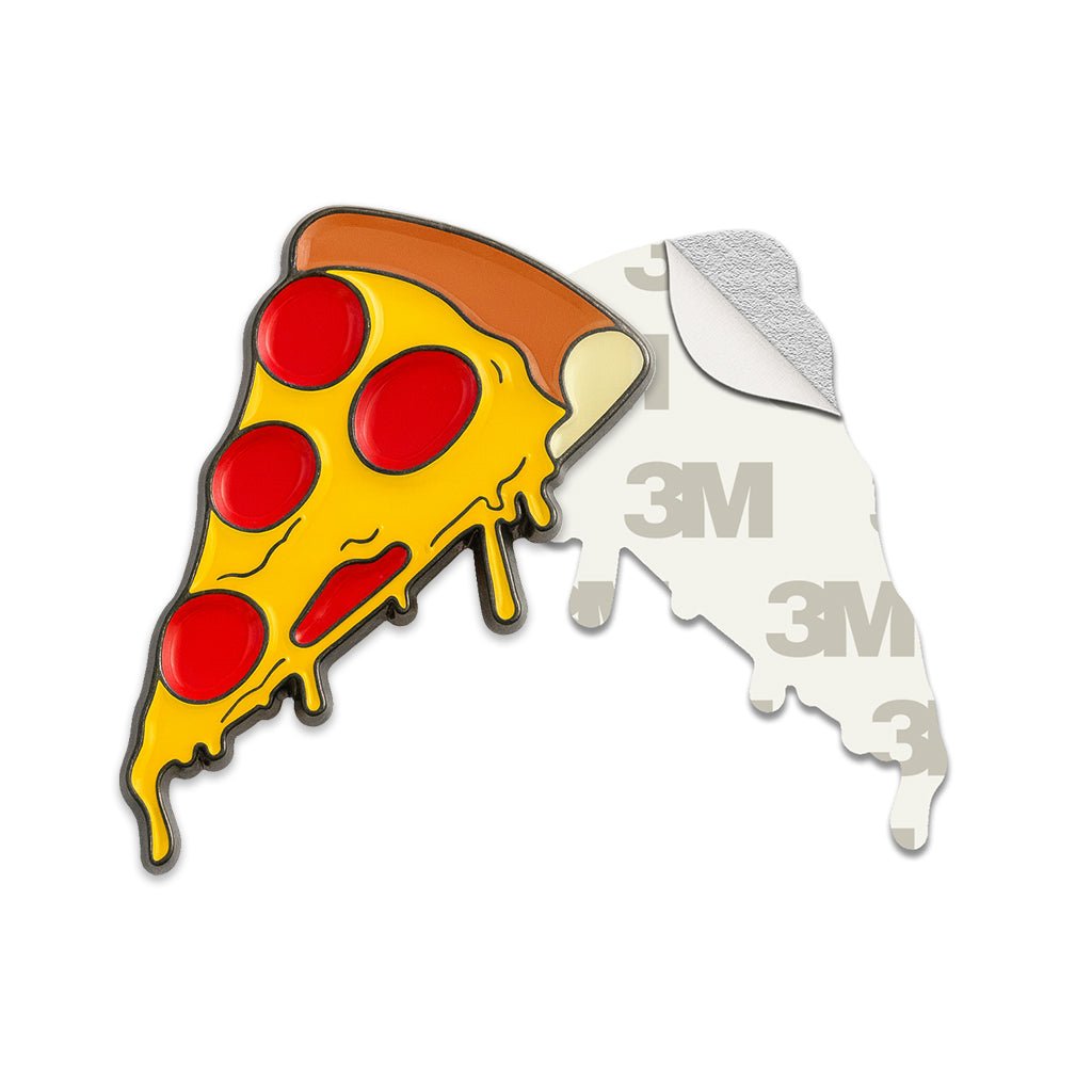 Pepperoni Pizza Slice Metal Phone Sticker With 3M Sticky Backing - StickyPins