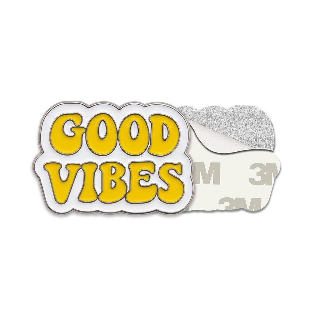 Good Vibes Metal Phone Sticker With 3M Sticky Backing - StickyPins