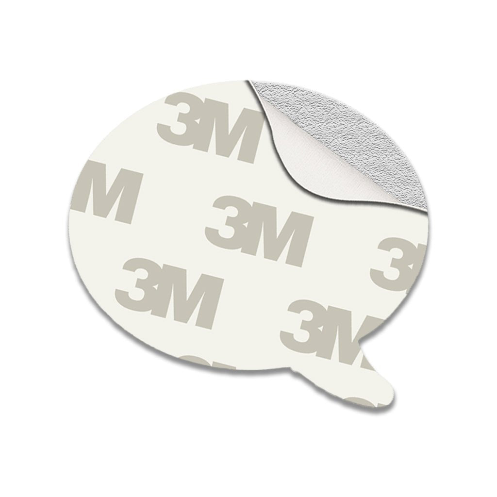 Saudi Flag Speech Bubble Metal Phone Sticker With 3M Sticky Backing - StickyPins