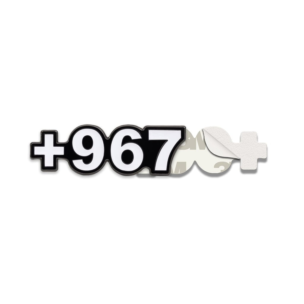 Yemen +967 Dial Code Metal Phone Sticker With 3M Sticky Backing - StickyPins