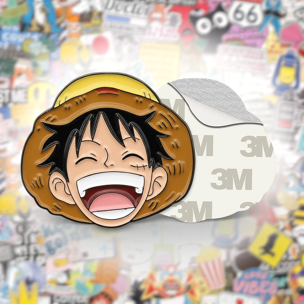 Monkey D. Luffy Metal Phone Sticker With 3M Sticky Backing - StickyPins