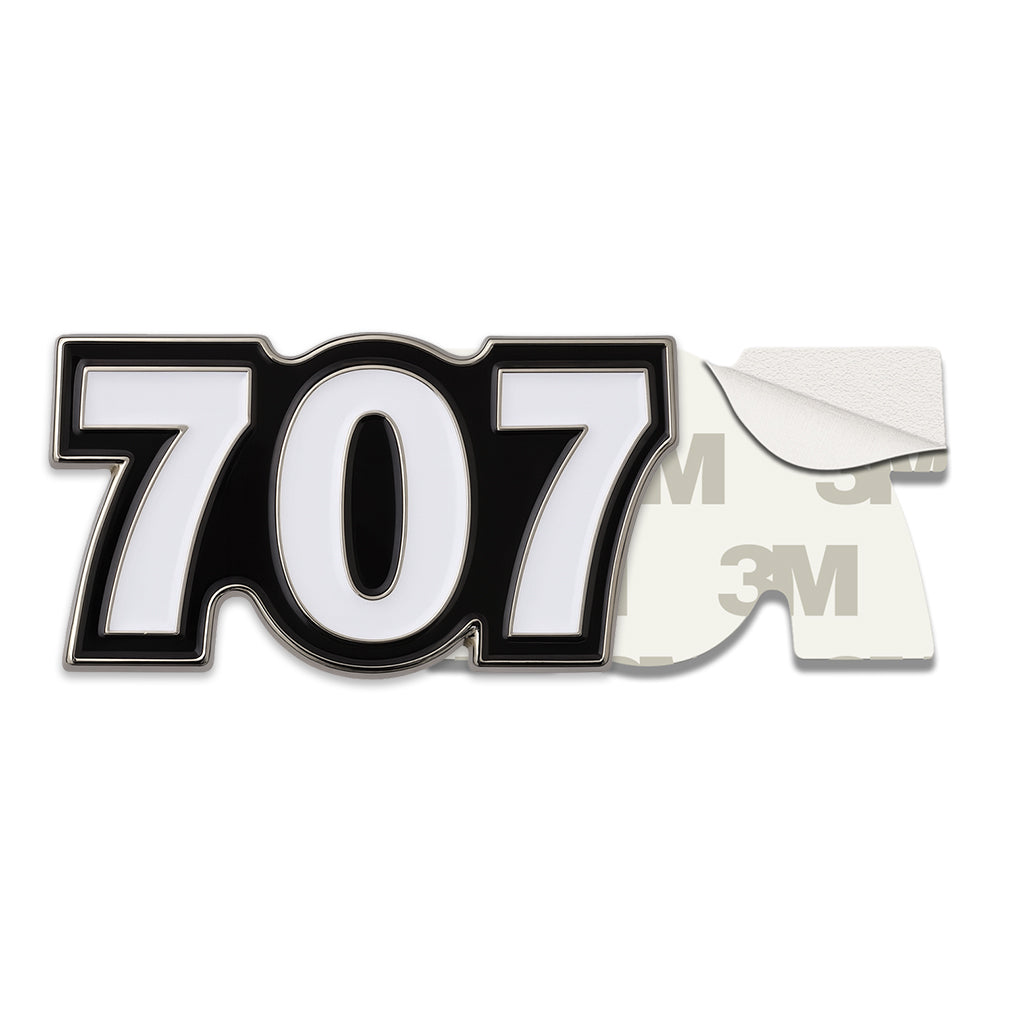 Saudi 707 Metal Phone Sticker Tribal Code With 3M Sticky Backing