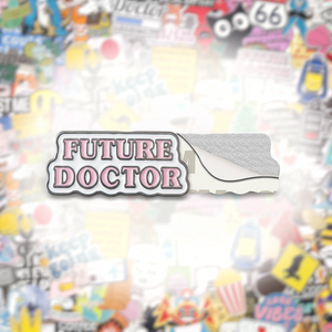 Future Doctor Metal Phone Sticker With 3M Sticky Backing
