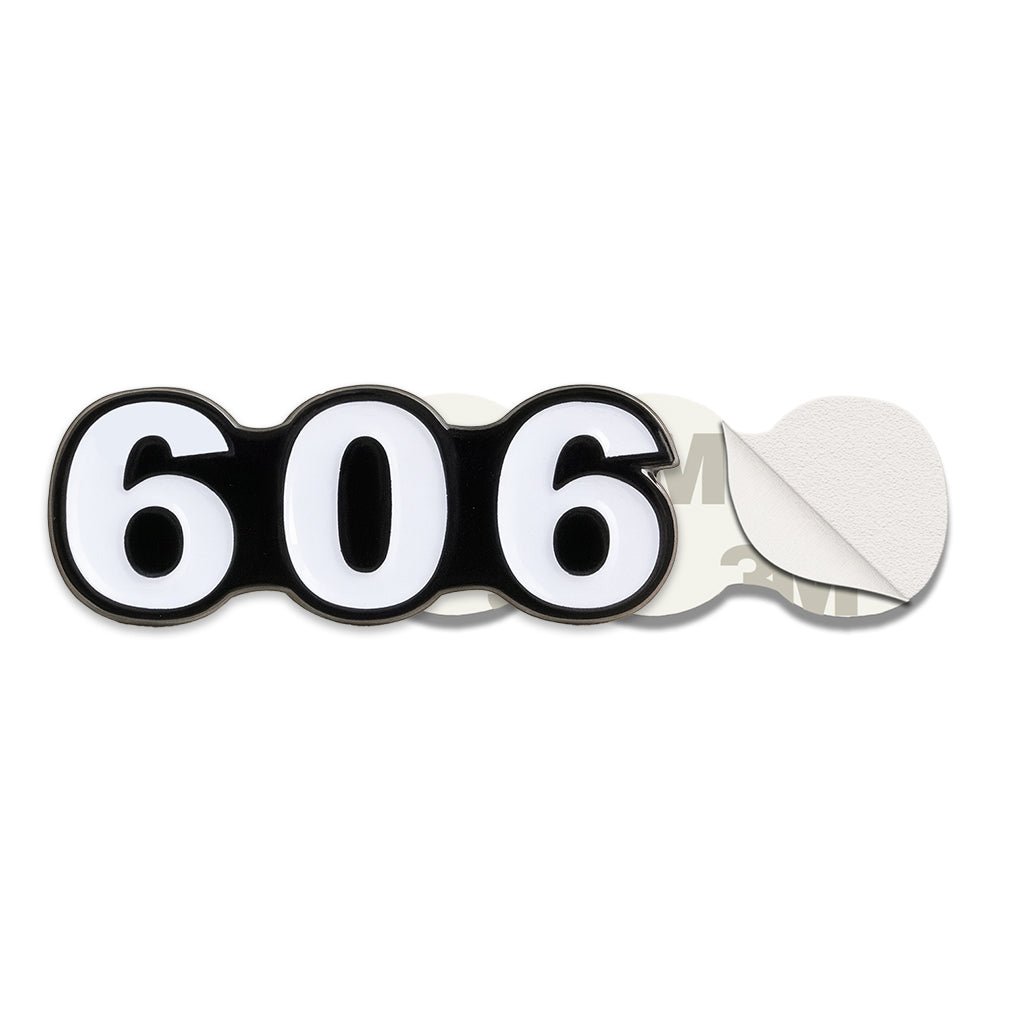 Saudi 606 Metal Phone Sticker Tribal Code With 3M Sticky Backing - StickyPins
