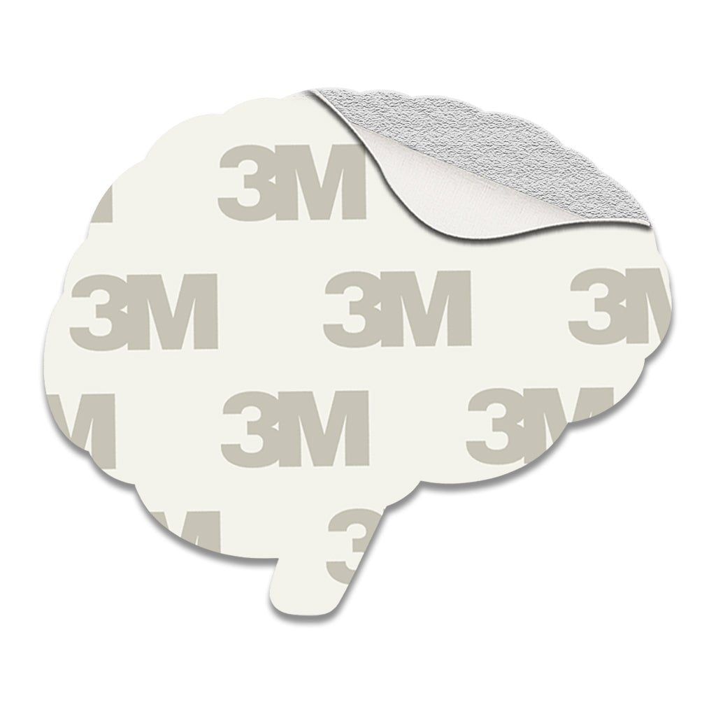 Brains Are Awesome Metal Phone Sticker with 3M Sticky Backing - StickyPins