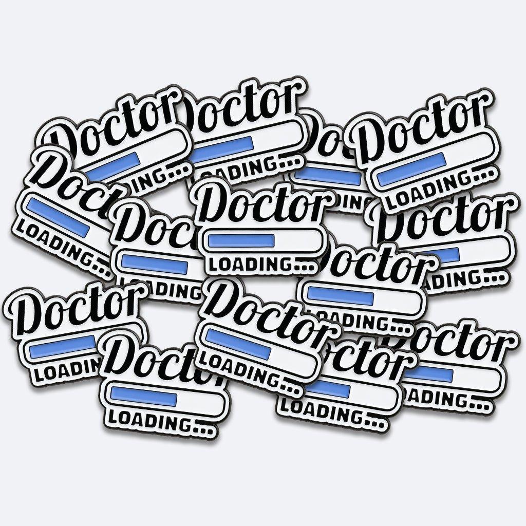 Doctor Loading Metal Phone Sticker With 3M Sticky Backing - StickyPins