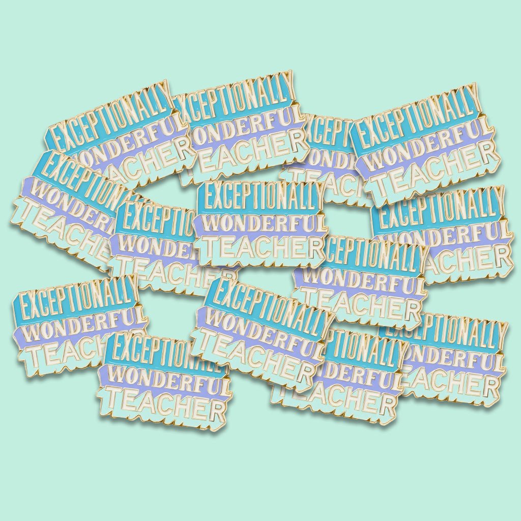 Exceptionally Wonderful Teacher Metal Phone Sticker With 3M Sticky Backing - StickyPins