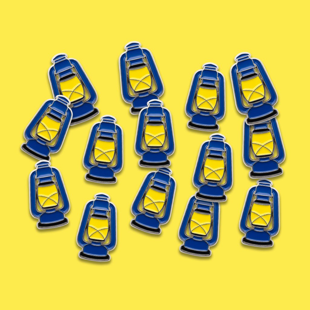 Gas Lamp Metal Phone Sticker With 3M Sticky Backing - StickyPins