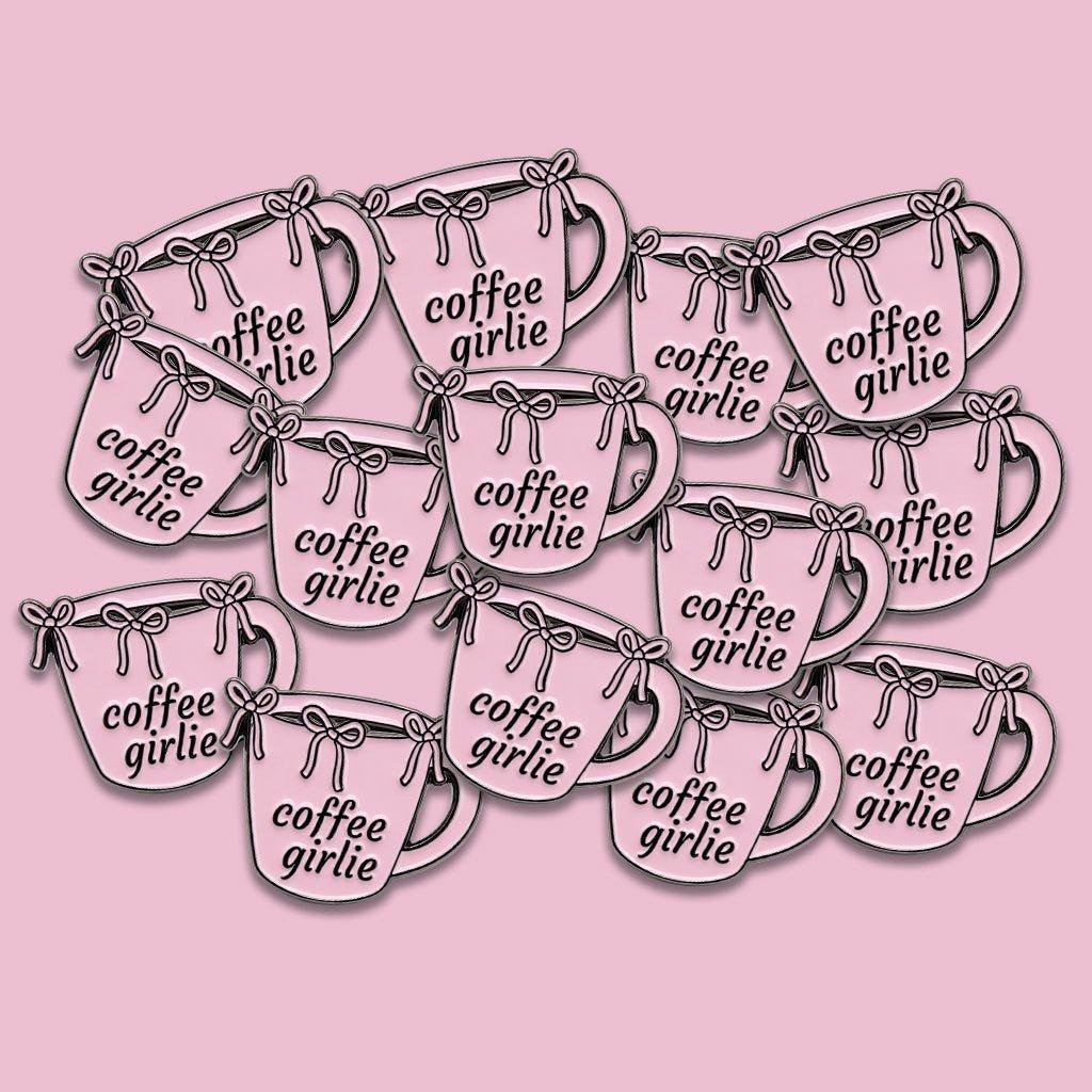 Coffee Girlie Metal Phone Sticker With 3M Sticky Backing - StickyPins