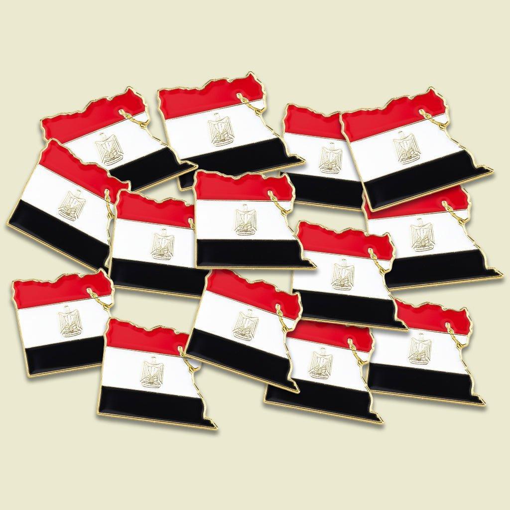 Egypt Map Flag Metal Phone Sticker With 3M Sticky Backing - StickyPins