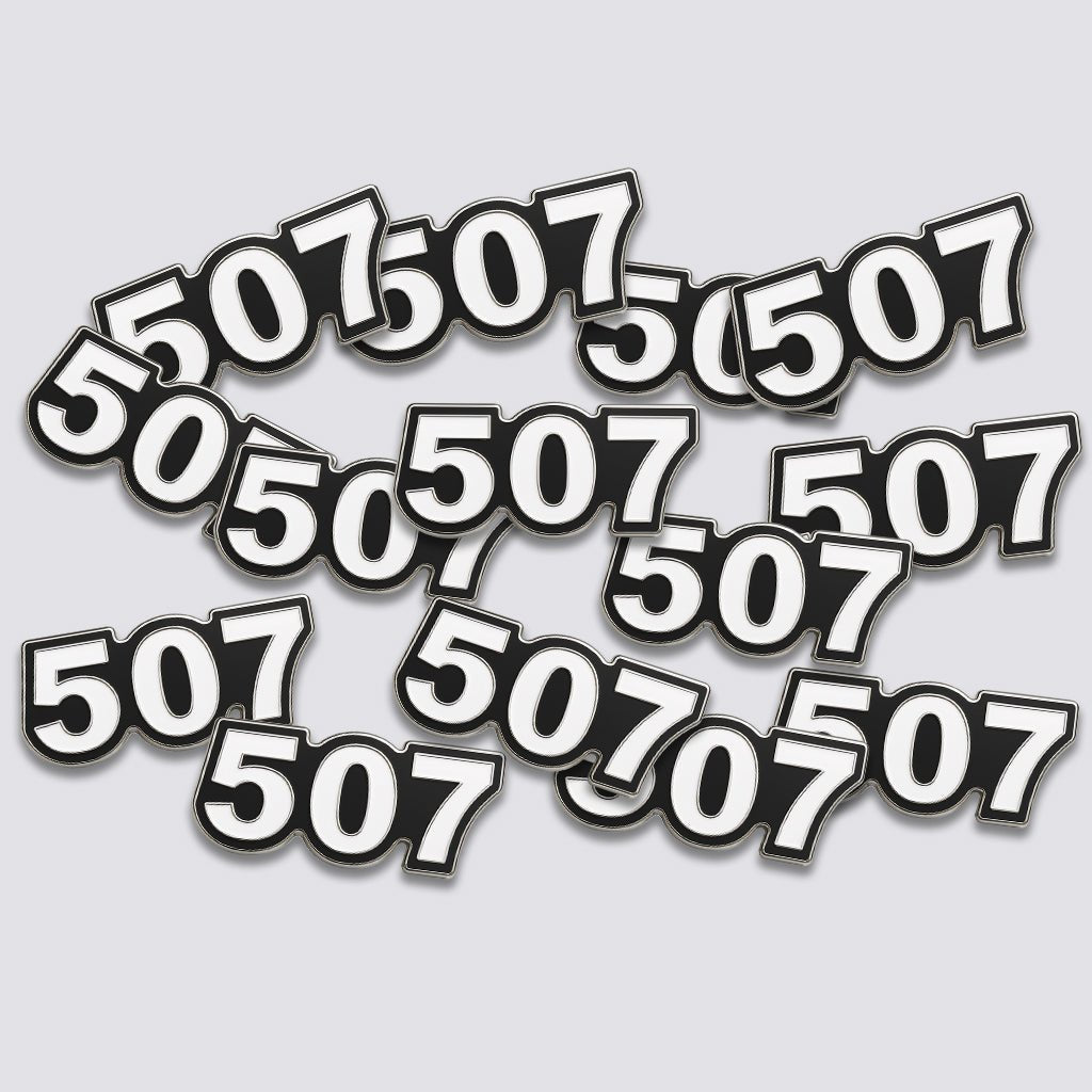 Saudi 507 Metal Phone Sticker Tribal Code With 3M Sticky Backing - StickyPins
