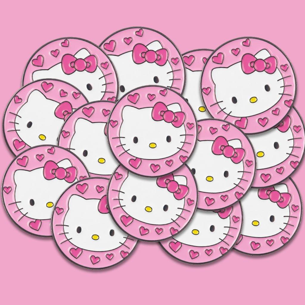 Hello Kitty Metal Phone Sticker With 3M Sticky Backing - StickyPins