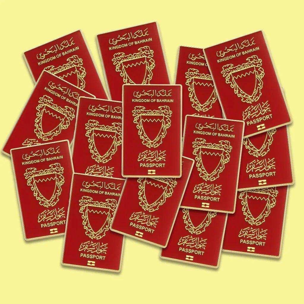 Bahrain Passport Metal Phone Sticker With 3M Sticky Backing - StickyPins