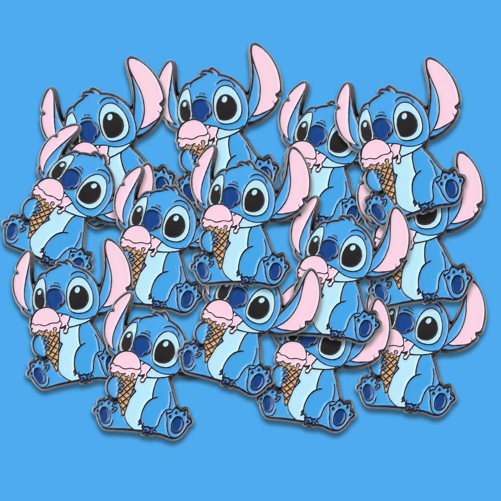 Stitch Eating Ice Cream Metal Phone Sticker With 3M Sticky Backing - StickyPins