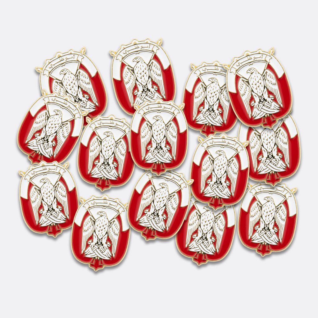 Abu Dhabi Coat of Arms Metal Phone Sticker With 3M Sticky Backing - StickyPins