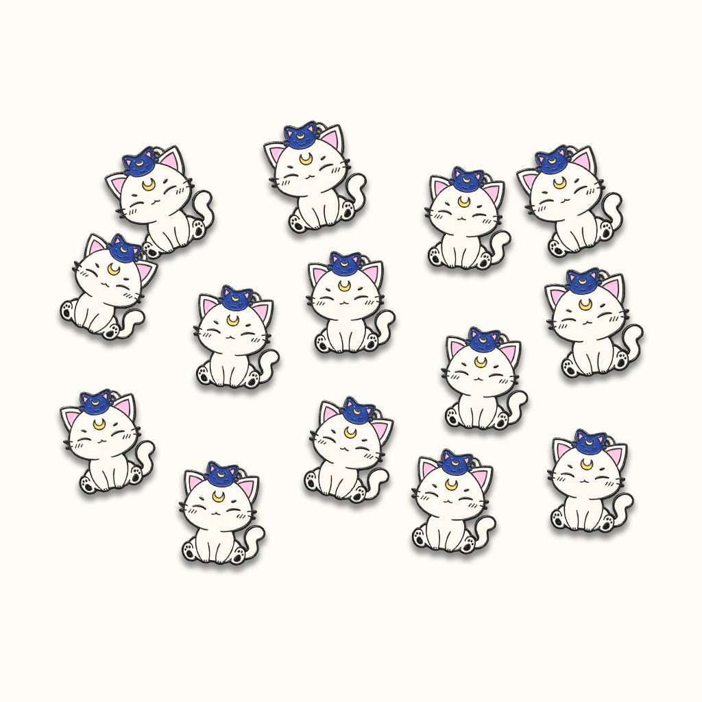 Celestial Cat Metal Phone Sticker with 3M Sticky Backing - StickyPins