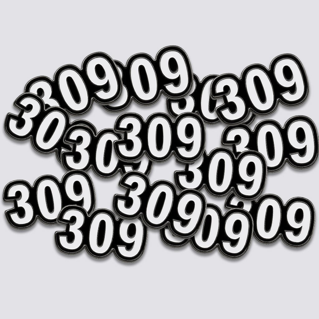 Saudi 309 Metal Phone Sticker Tribal Code With 3M Sticky Backing - StickyPins
