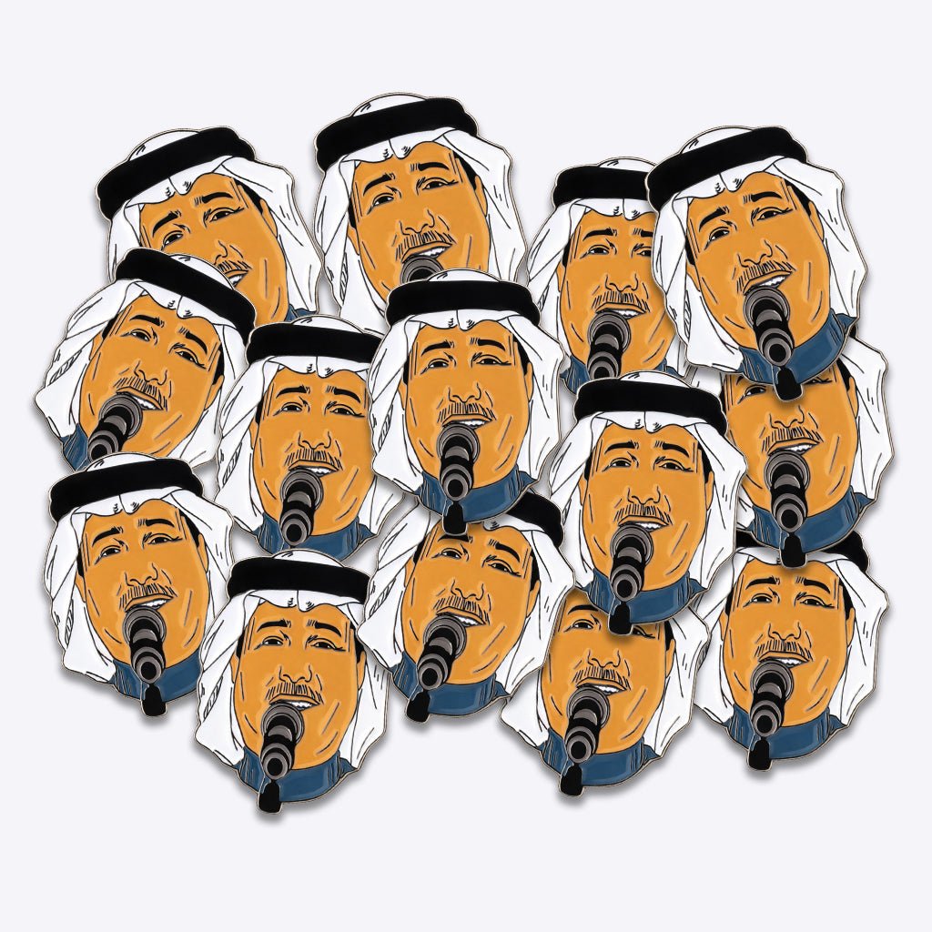 Mohammed Abdu Metal Phone Sticker With 3M Sticky Backing - StickyPins
