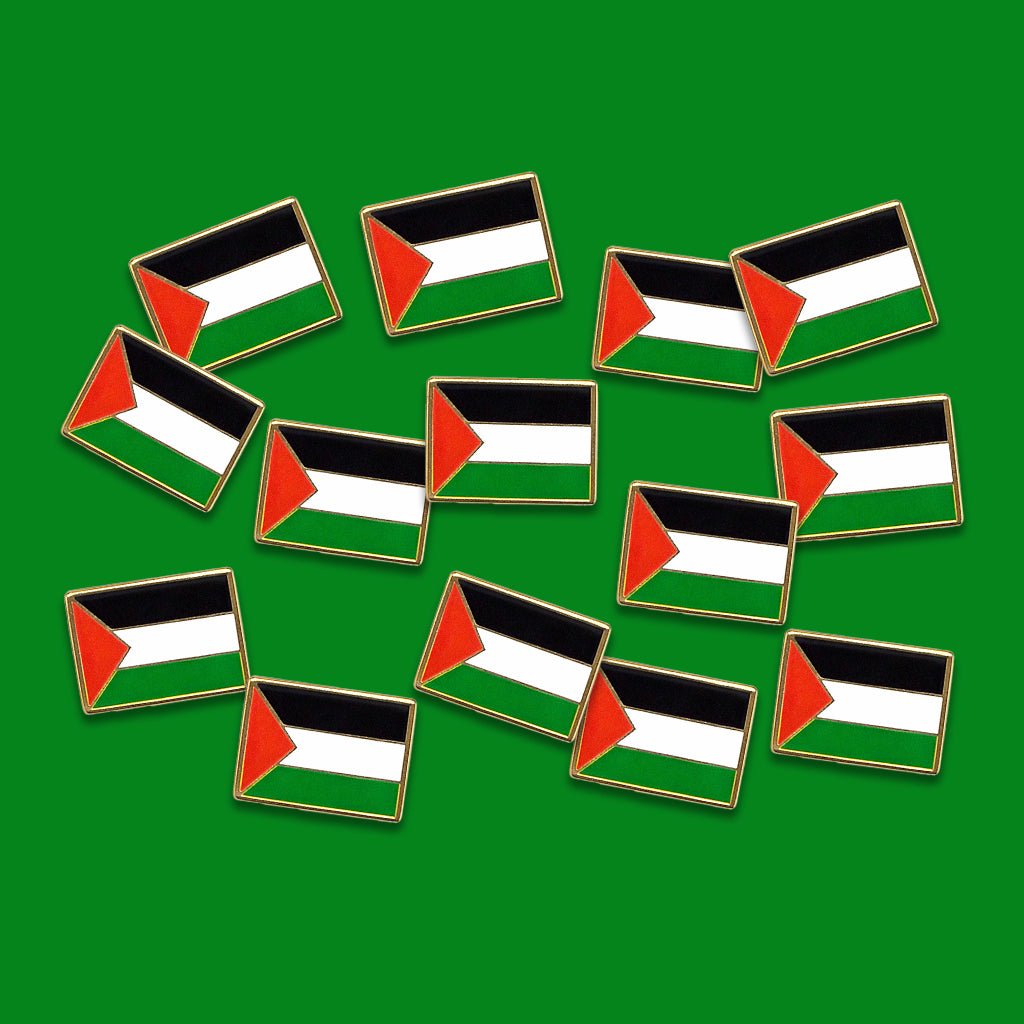 Palestine Flag Metal Phone Sticker with 3M Sticky Backing - StickyPins
