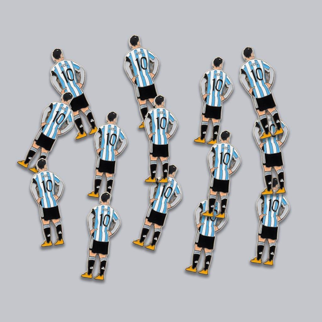 Lionel Messi Argentina 10 Metal Phone Sticker With 3M Sticky Backing - StickyPins