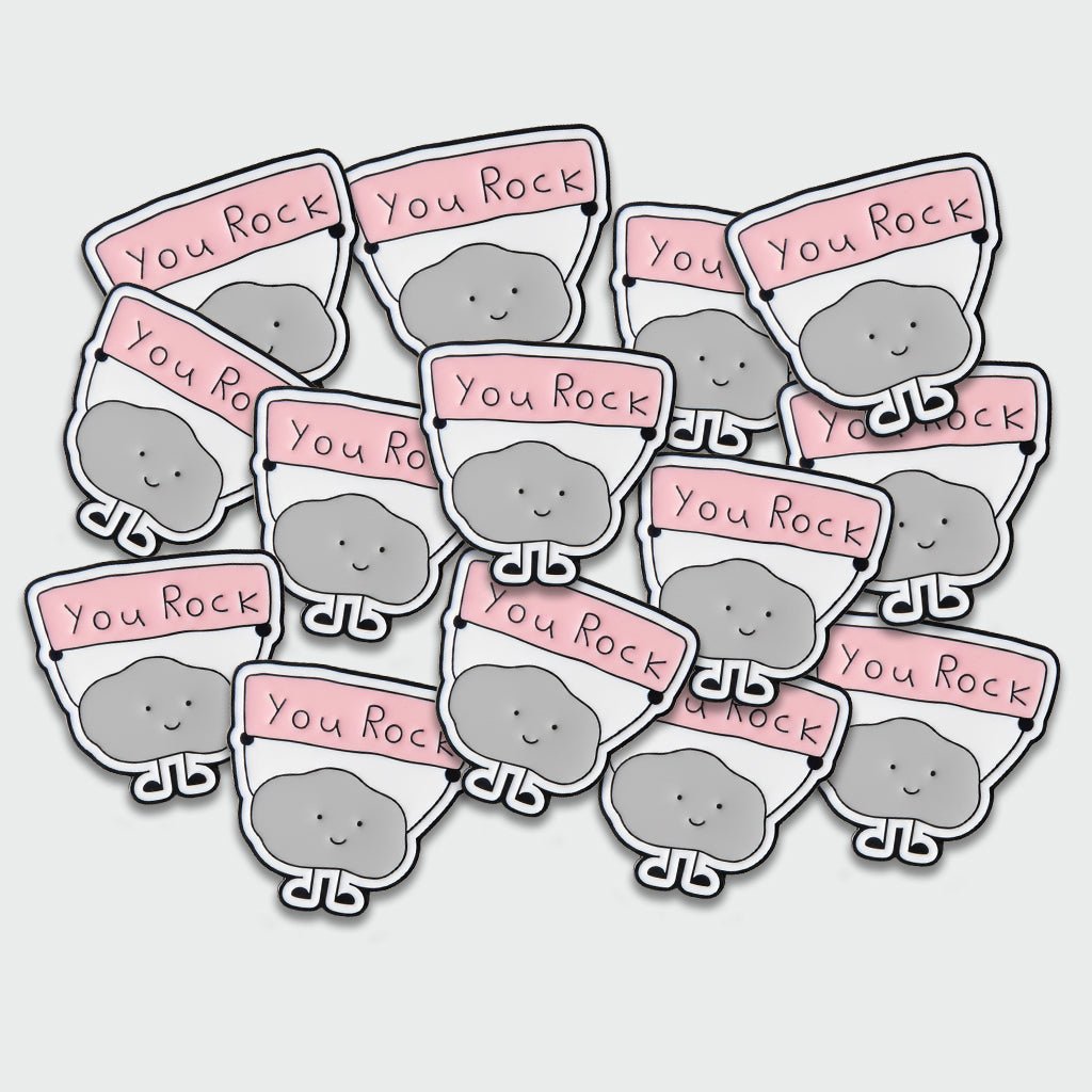 You Rock Cute Metal Phone Sticker With 3M Sticky Backing - StickyPins
