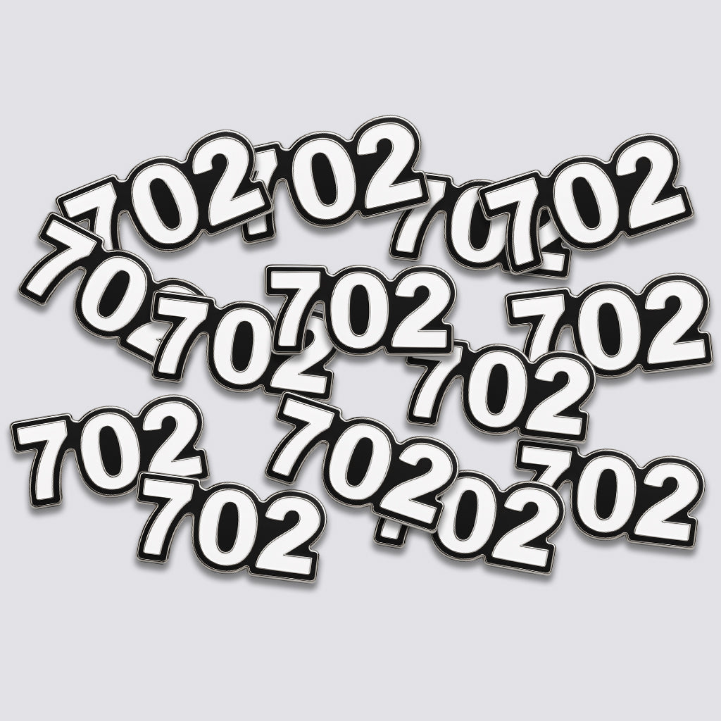 Saudi 702 Metal Phone Sticker Tribal Code With 3M Sticky Backing